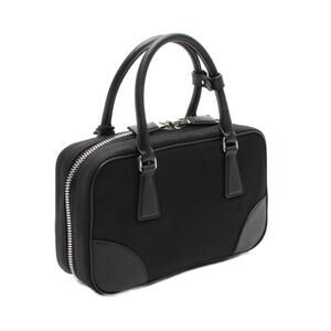 Prada TESSUTO SAFFIANO Handbag Nylon Saffiano Leather Black